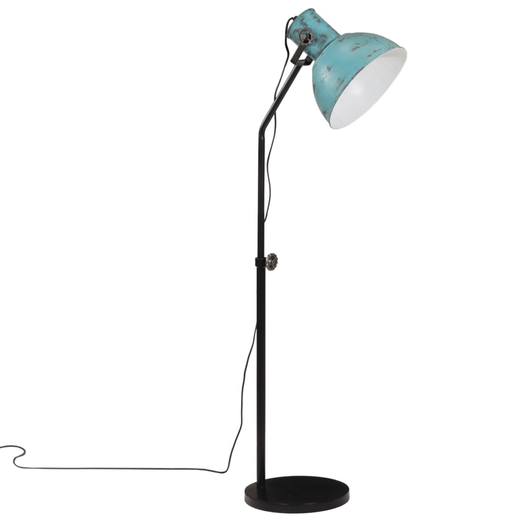 vidaXL Lampă de podea, 25 W, albastru uzat, 30x30x90-150 cm, E27 vidaXL Lampă de podea, 25 W, albastru uzat, 30x30x90-150 cm, E27