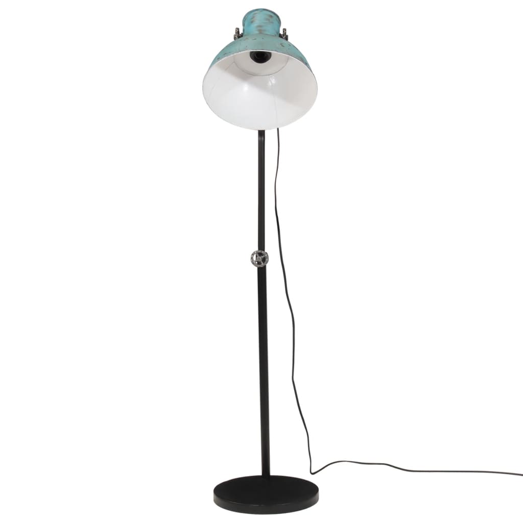 vidaXL Lampă de podea, 25 W, albastru uzat, 30x30x90-150 cm, E27 vidaXL Lampă de podea, 25 W, albastru uzat, 30x30x90-150 cm, E27