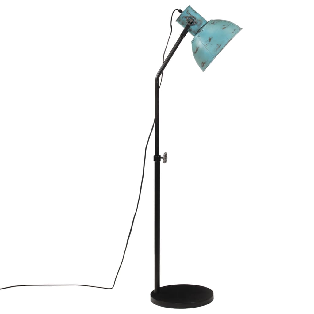 vidaXL Lampă de podea, 25 W, albastru uzat, 30x30x90-150 cm, E27 vidaXL Lampă de podea, 25 W, albastru uzat, 30x30x90-150 cm, E27