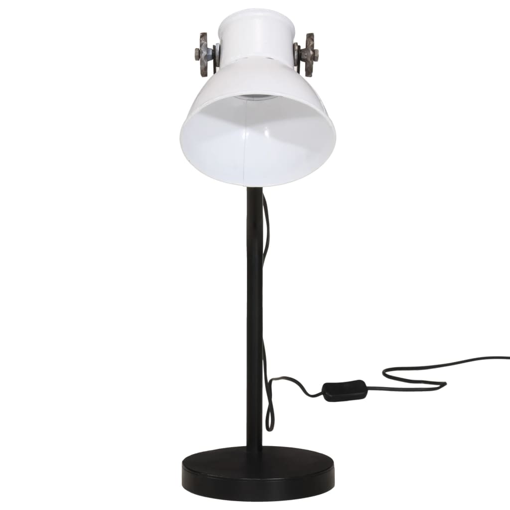vidaXL Lampă de birou 25 W, alb, 17x17x60 cm, E27 vidaXL Lampă de birou 25 W, alb, 17x17x60 cm, E27