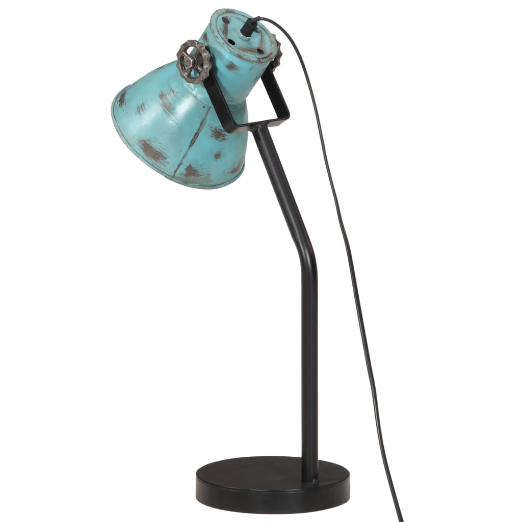 vidaXL Lampă de birou 25 W, albastru uzat, 17x17x60 cm, E27 vidaXL Lampă de birou 25 W, albastru uzat, 17x17x60 cm, E27