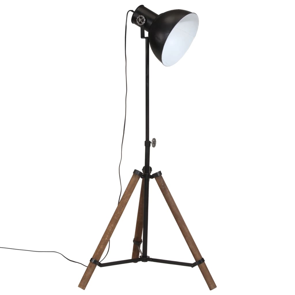 vidaXL Lampă de podea 25 W, negru, 75x75x90-150 cm, E27 vidaXL Lampă de podea 25 W, negru, 75x75x90-150 cm, E27