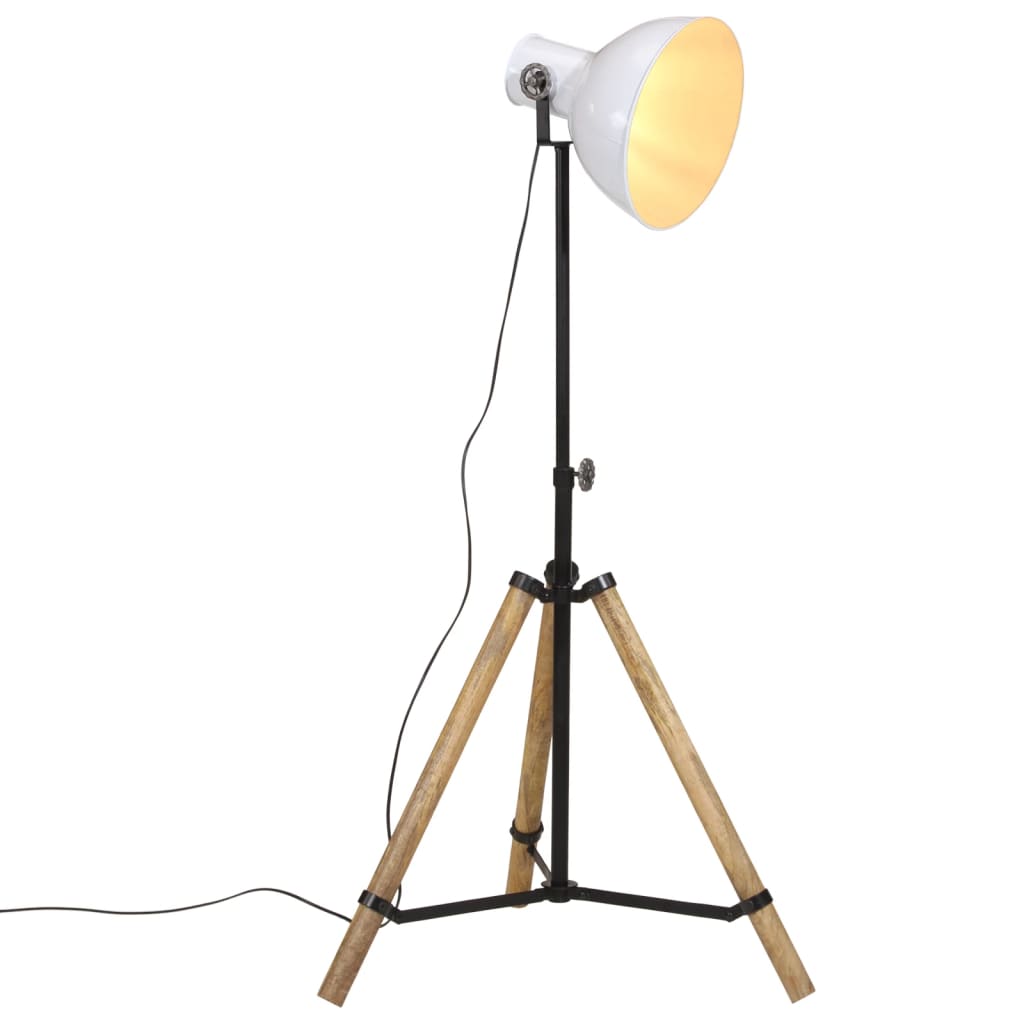 vidaXL Lampă de podea 25 W, alb, 75x75x90-150 cm, E27 vidaXL Lampă de podea 25 W, alb, 75x75x90-150 cm, E27