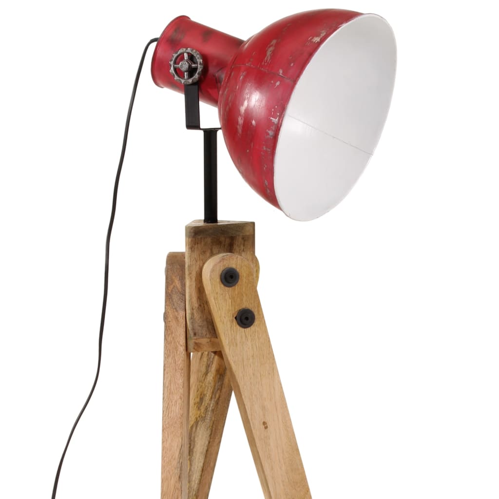 vidaXL Lampă de podea, 25 W, roșu uzat, 45x45x120 cm, E27 vidaXL Lampă de podea, 25 W, roșu uzat, 45x45x120 cm, E27