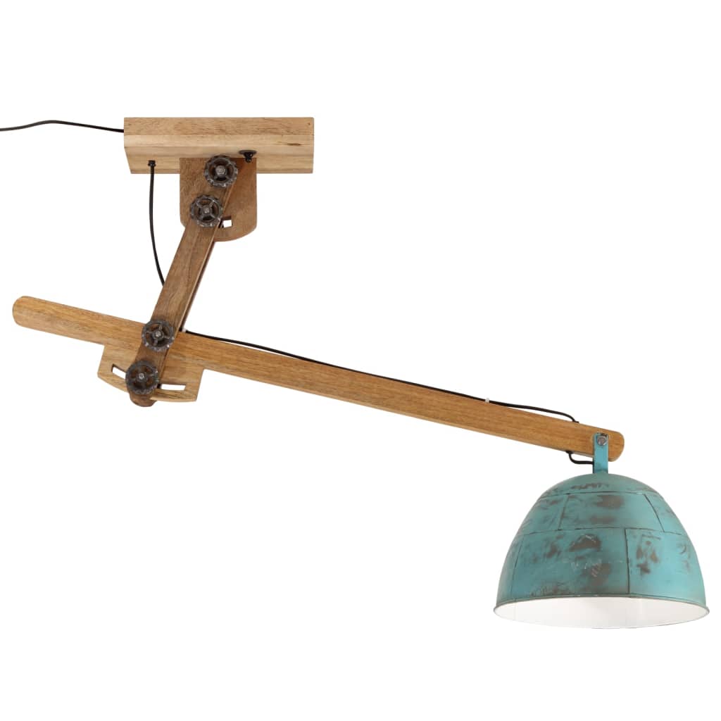 vidaXL Lampă de tavan 25 W, albastru uzat, 105x30x65-108 cm, E27 vidaXL Lampă de tavan 25 W, albastru uzat, 105x30x65-108 cm, E27