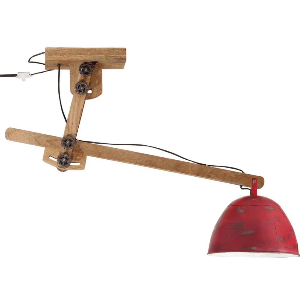 vidaXL Lampă de tavan 25 W, roșu uzat, 105x30x65-108 cm, E27 vidaXL Lampă de tavan 25 W, roșu uzat, 105x30x65-108 cm, E27