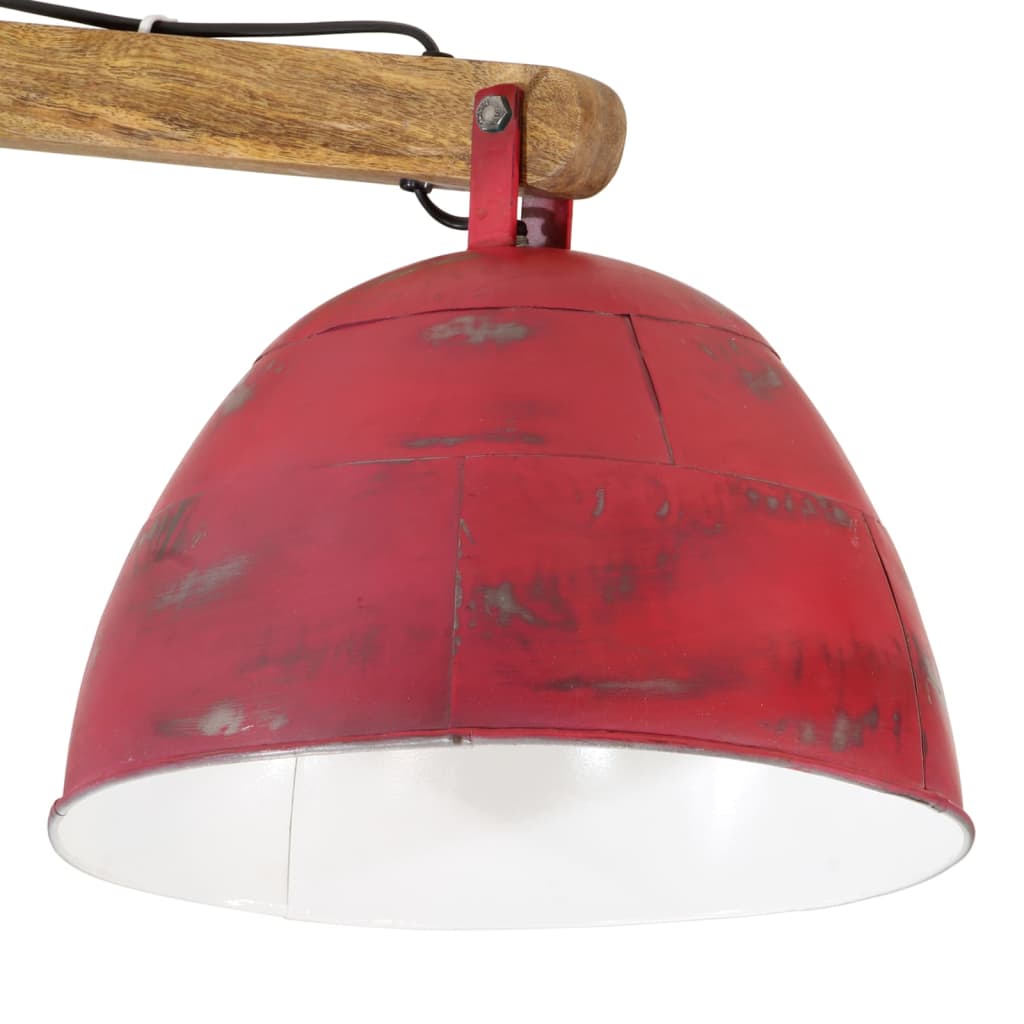 vidaXL Lampă de tavan 25 W, roșu uzat, 105x30x65-108 cm, E27 vidaXL Lampă de tavan 25 W, roșu uzat, 105x30x65-108 cm, E27