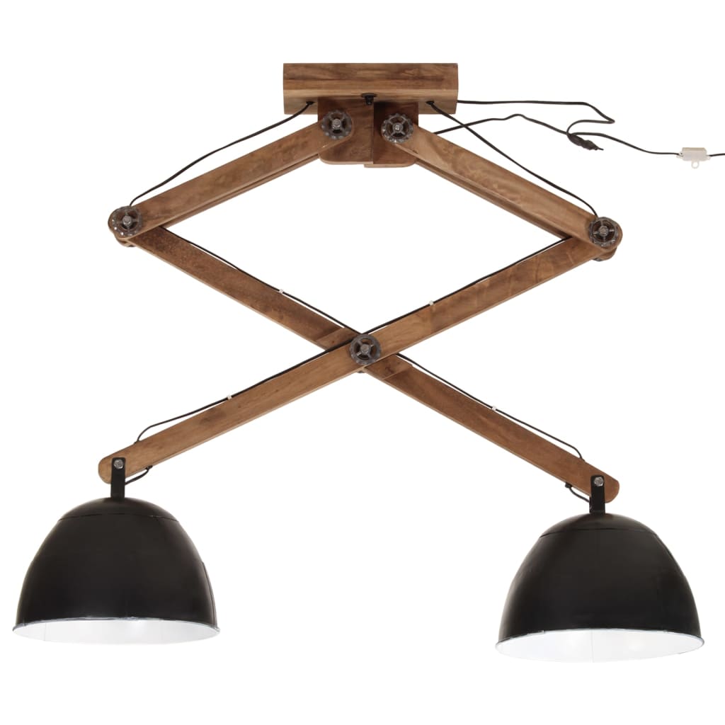 vidaXL Lampă de tavan 25 W, negru, 29x18x85 cm, E27 vidaXL Lampă de tavan 25 W, negru, 29x18x85 cm, E27