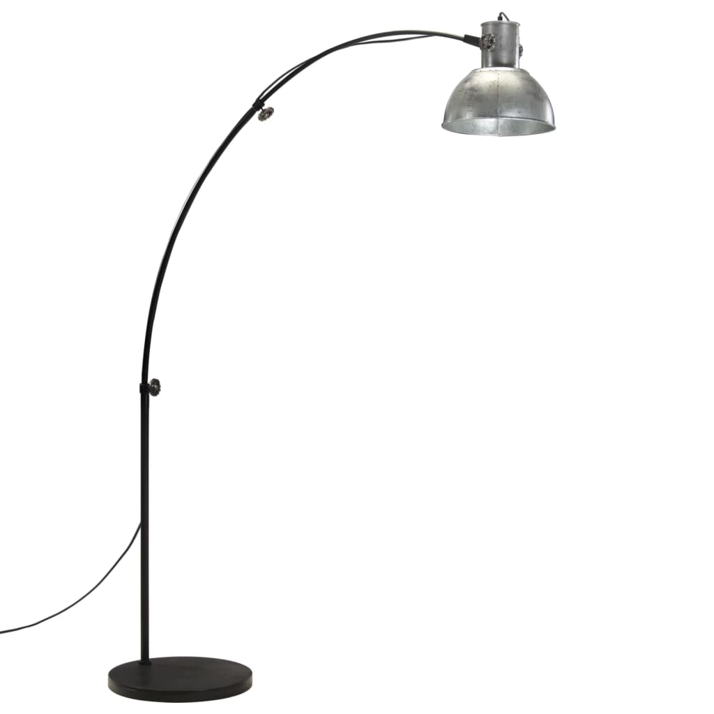 vidaXL Lampă de podea 25 W, argintiu vintage, 150 cm, E27 vidaXL Lampă de podea 25 W, argintiu vintage, 150 cm, E27