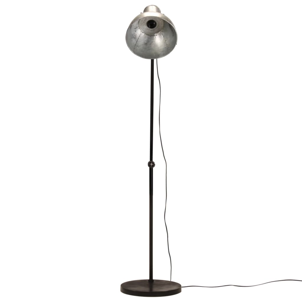 vidaXL Lampă de podea 25 W, argintiu vintage, 150 cm, E27 vidaXL Lampă de podea 25 W, argintiu vintage, 150 cm, E27
