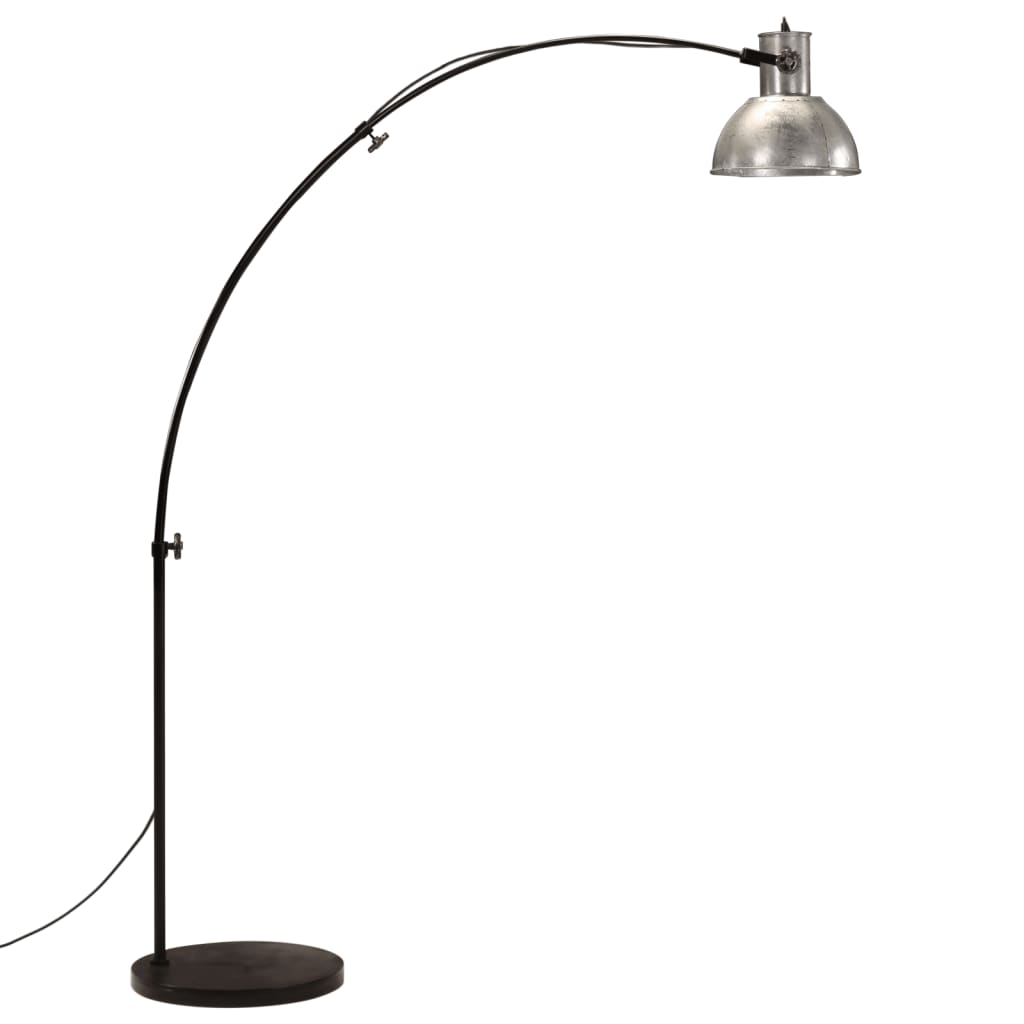 vidaXL Lampă de podea 25 W, argintiu vintage, 150 cm, E27 vidaXL Lampă de podea 25 W, argintiu vintage, 150 cm, E27