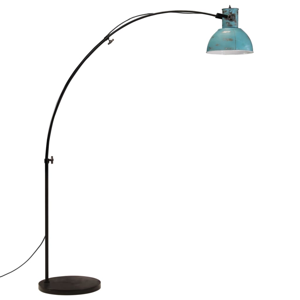 vidaXL Lampă de podea, 25 W, albastru uzat, 150 cm, E27 vidaXL Lampă de podea, 25 W, albastru uzat, 150 cm, E27