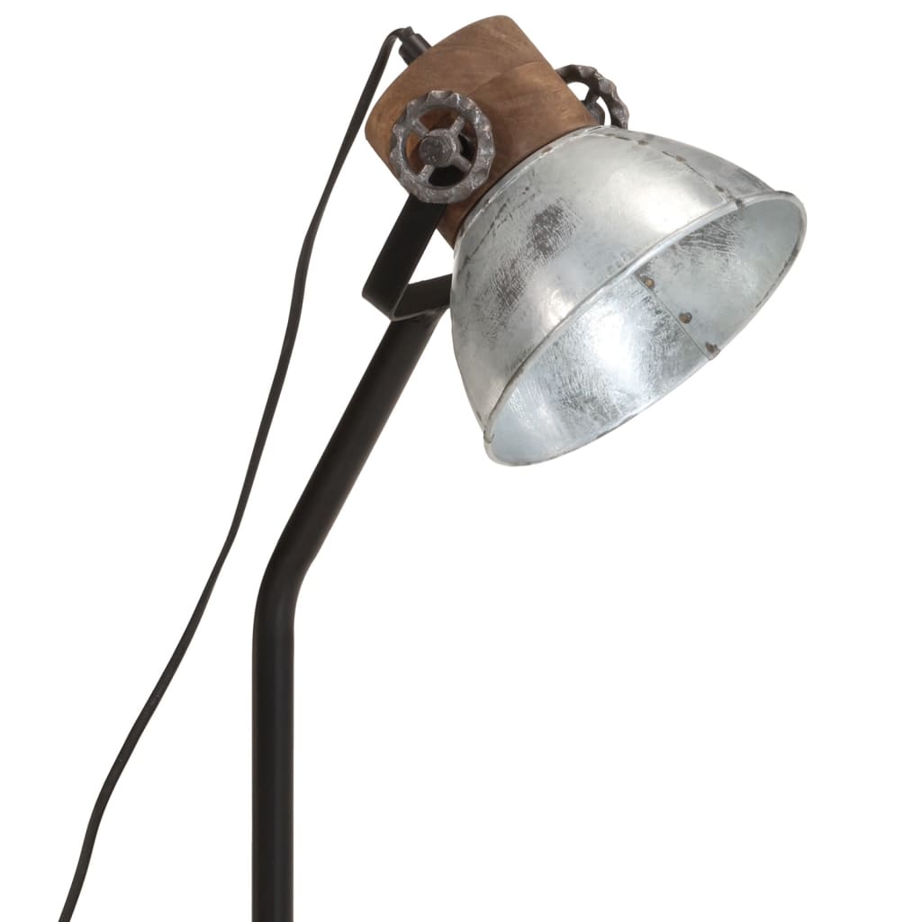 vidaXL Lampă de birou 25 W, argintiu vintage, 18x18x60 cm, E27 vidaXL Lampă de birou 25 W, argintiu vintage, 18x18x60 cm, E27