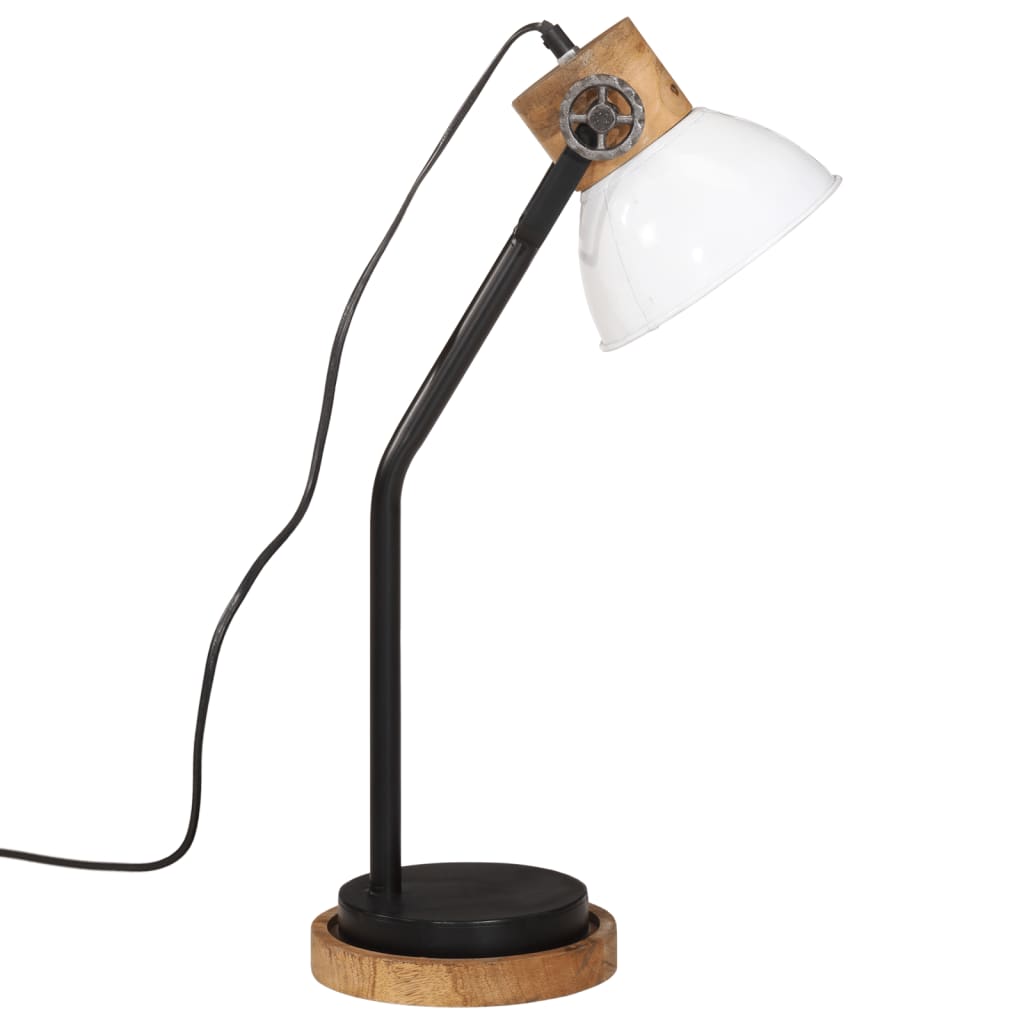 vidaXL Lampă de birou 25 W, alb, 18x18x60 cm, E27 vidaXL Lampă de birou 25 W, alb, 18x18x60 cm, E27