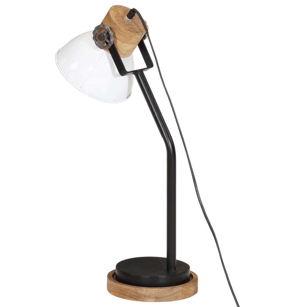 vidaXL Lampă de birou 25 W, alb, 18x18x60 cm, E27 vidaXL Lampă de birou 25 W, alb, 18x18x60 cm, E27
