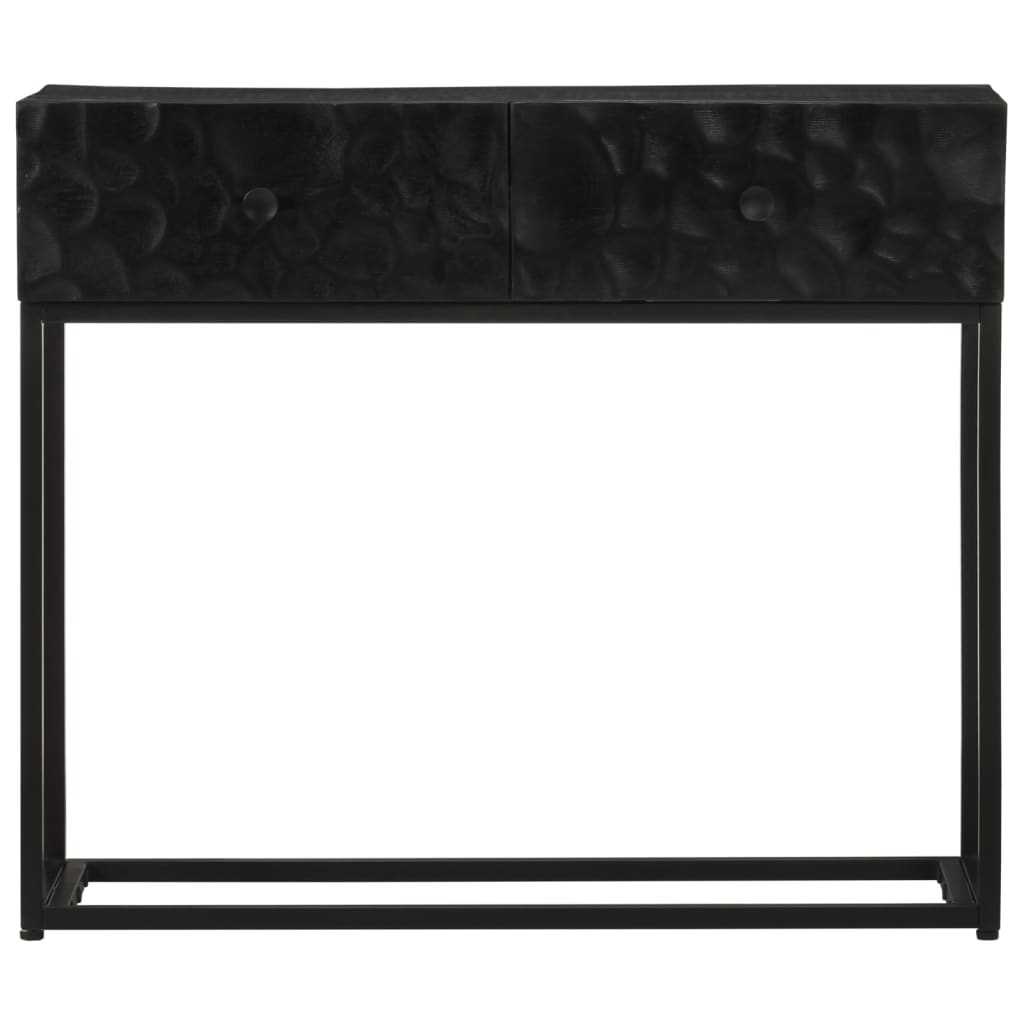 vidaXL Masă consolă, 90x30x76 cm, lemn masiv de mango și fier vidaXL Masă consolă, 90x30x76 cm, lemn masiv de mango și fier