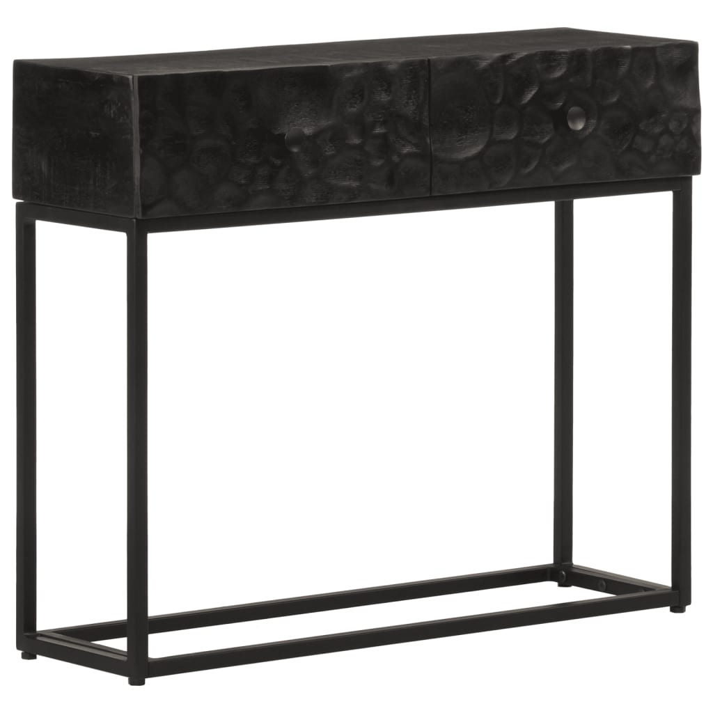 vidaXL Masă consolă, 90x30x76 cm, lemn masiv de mango și fier vidaXL Masă consolă, 90x30x76 cm, lemn masiv de mango și fier