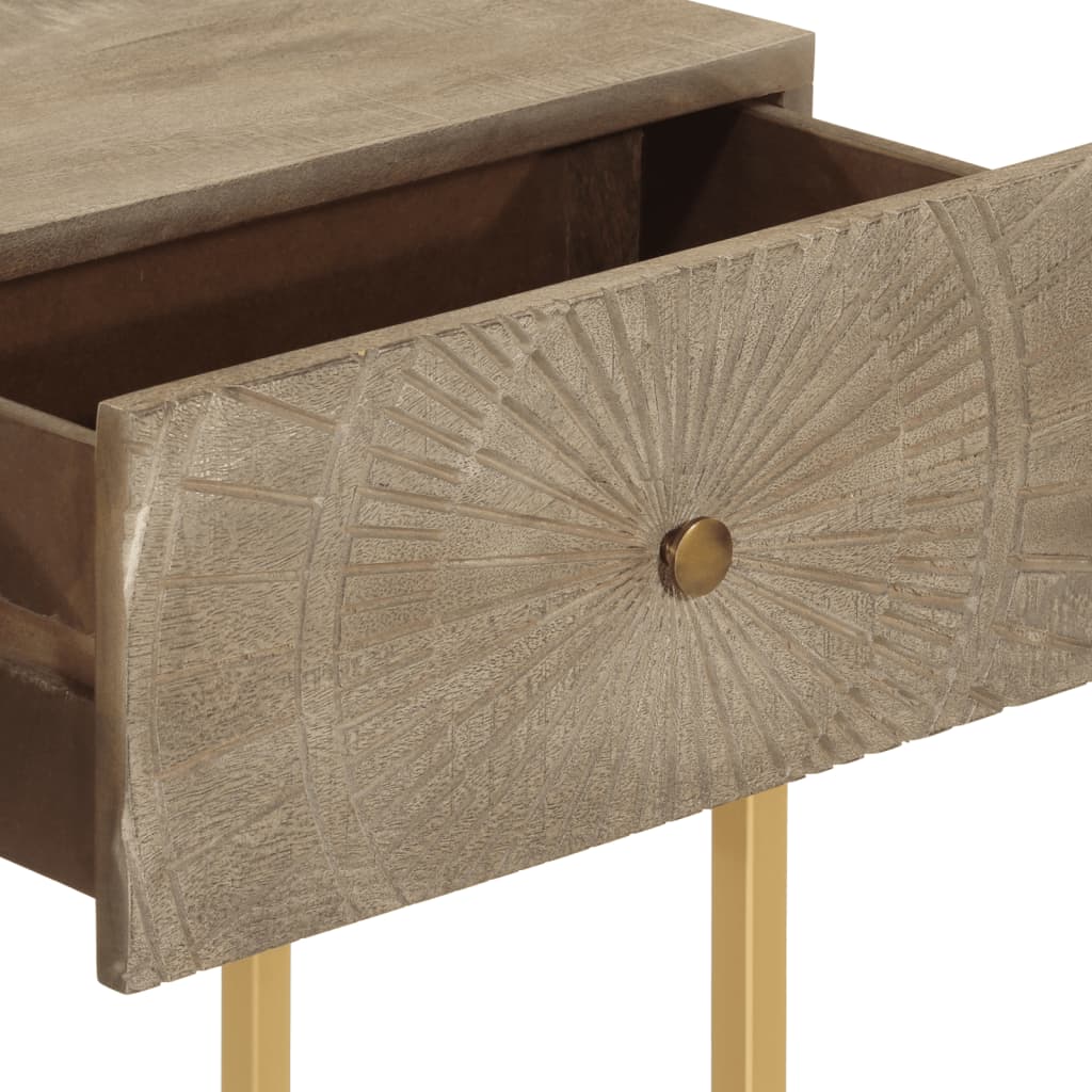 vidaXL Masă consolă, 90x30x76 cm, lemn masiv de mango și fier vidaXL Masă consolă, 90x30x76 cm, lemn masiv de mango și fier