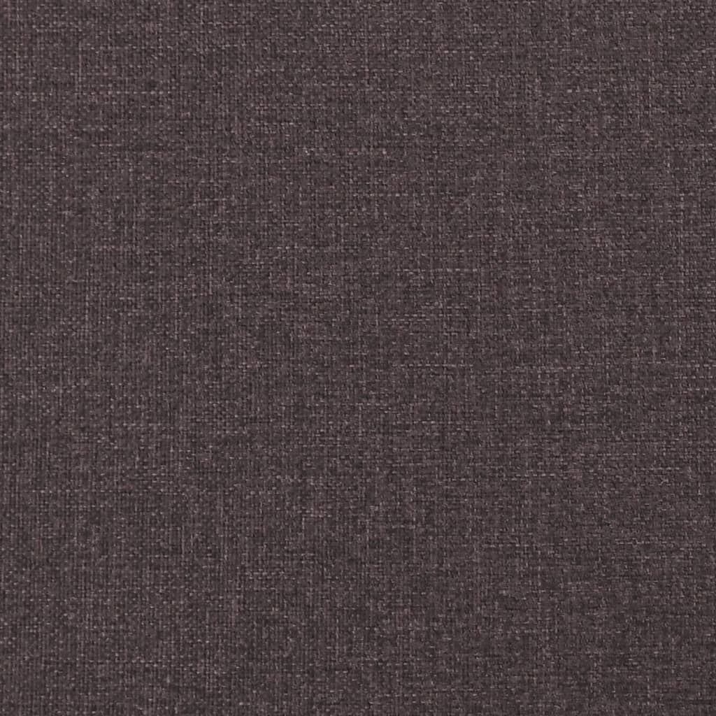 vidaXL Banchetă cu spătar, maro închis, 120x62x75,5 cm, textil vidaXL Banchetă cu spătar, maro închis, 120x62x75,5 cm, textil