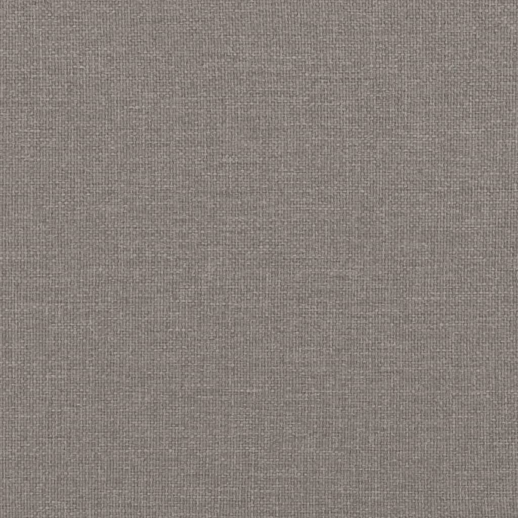 vidaXL Bancă cu spătar, gri taupe, 120x62x75,5 cm, textil vidaXL Bancă cu spătar, gri taupe, 120x62x75,5 cm, textil