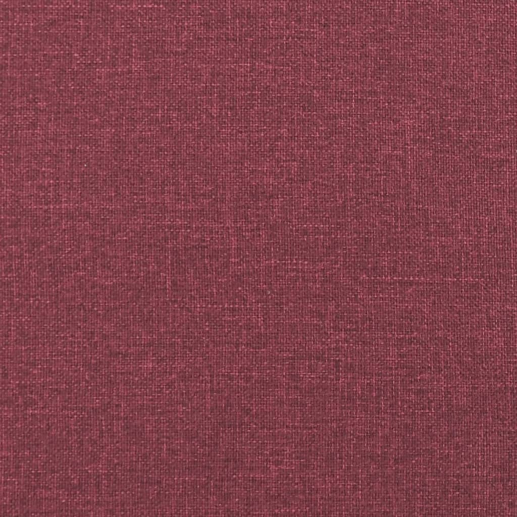 vidaXL Bancă cu spătar, roșu vin, 120x62x75,5 cm, textil