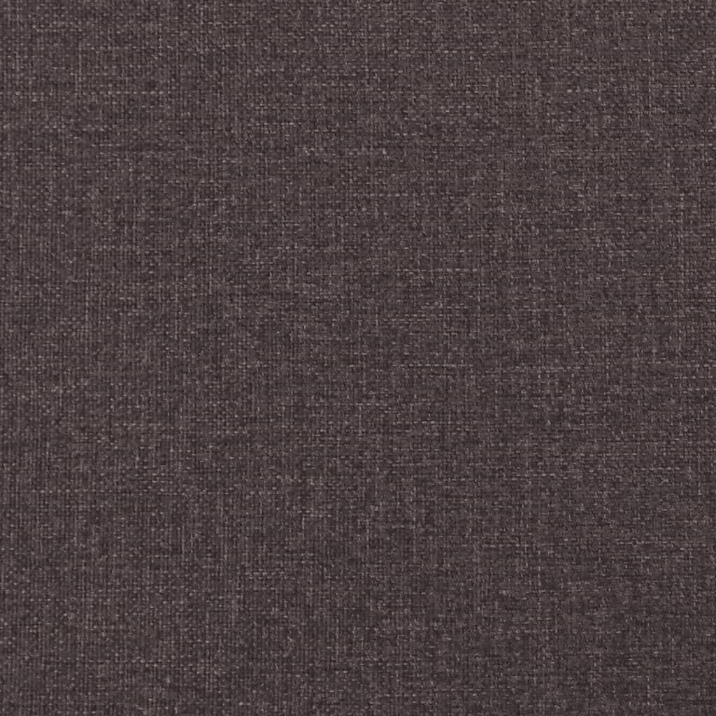 vidaXL Banchetă cu perne, maro închis, 113x64,5x75,5 cm, textil vidaXL Banchetă cu perne, maro închis, 113x64,5x75,5 cm, textil
