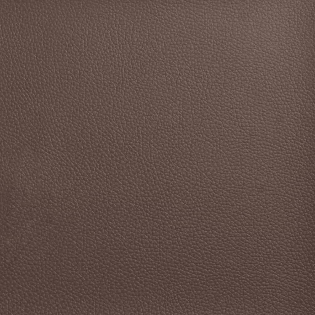 vidaXL Banchetă cu spătar, maro, 112x65,5x75 cm, piele ecologică vidaXL Banchetă cu spătar, maro, 112x65,5x75 cm, piele ecologică