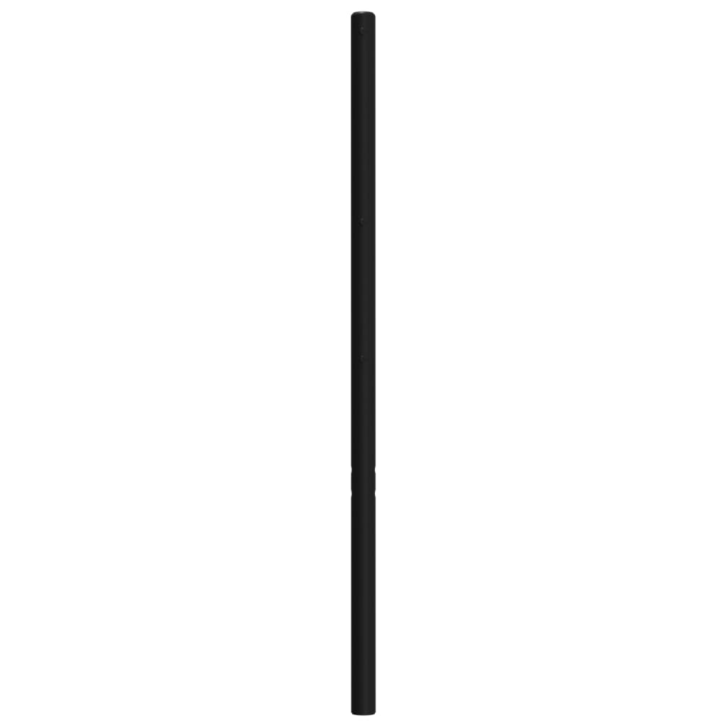 vidaXL Tăblie de pat metalică, negru, 107 cm vidaXL Tăblie de pat metalică, negru, 107 cm