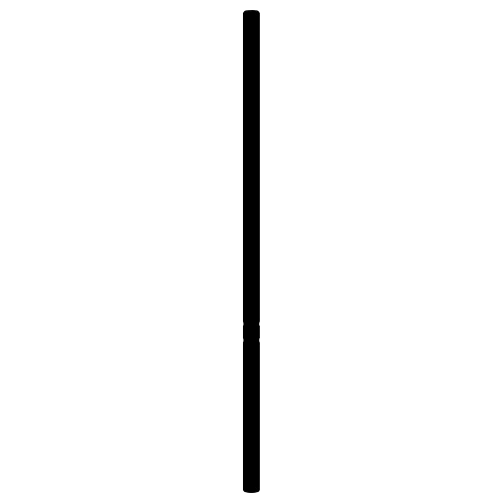 vidaXL Tăblie de pat metalică, negru, 200 cm