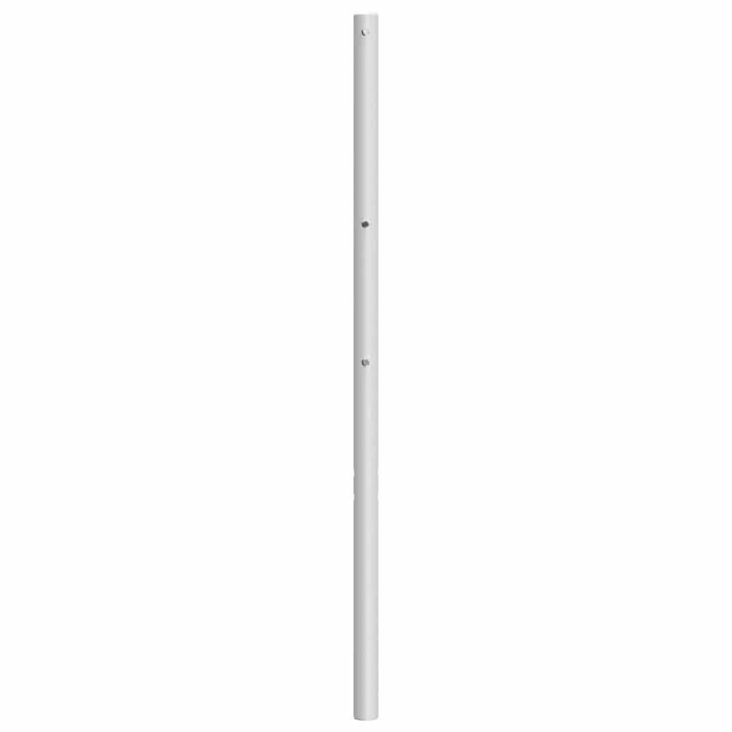 vidaXL Tăblie de pat metalică, alb, 180 cm