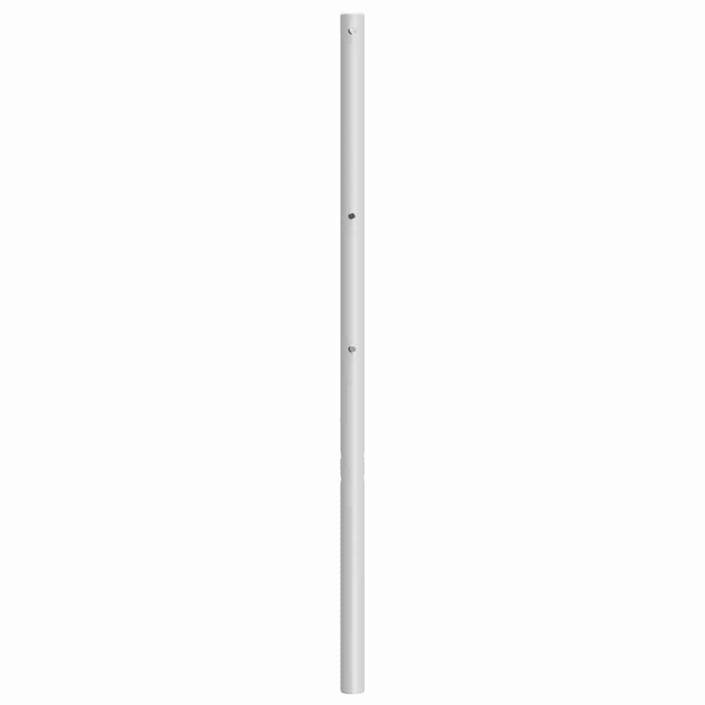 vidaXL Tăblie de pat metalică, alb, 193 cm