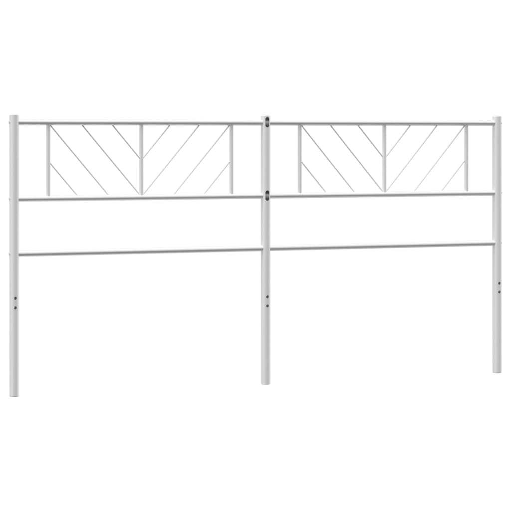 vidaXL Tăblie de pat metalică, alb, 200 cm vidaXL Tăblie de pat metalică, alb, 200 cm