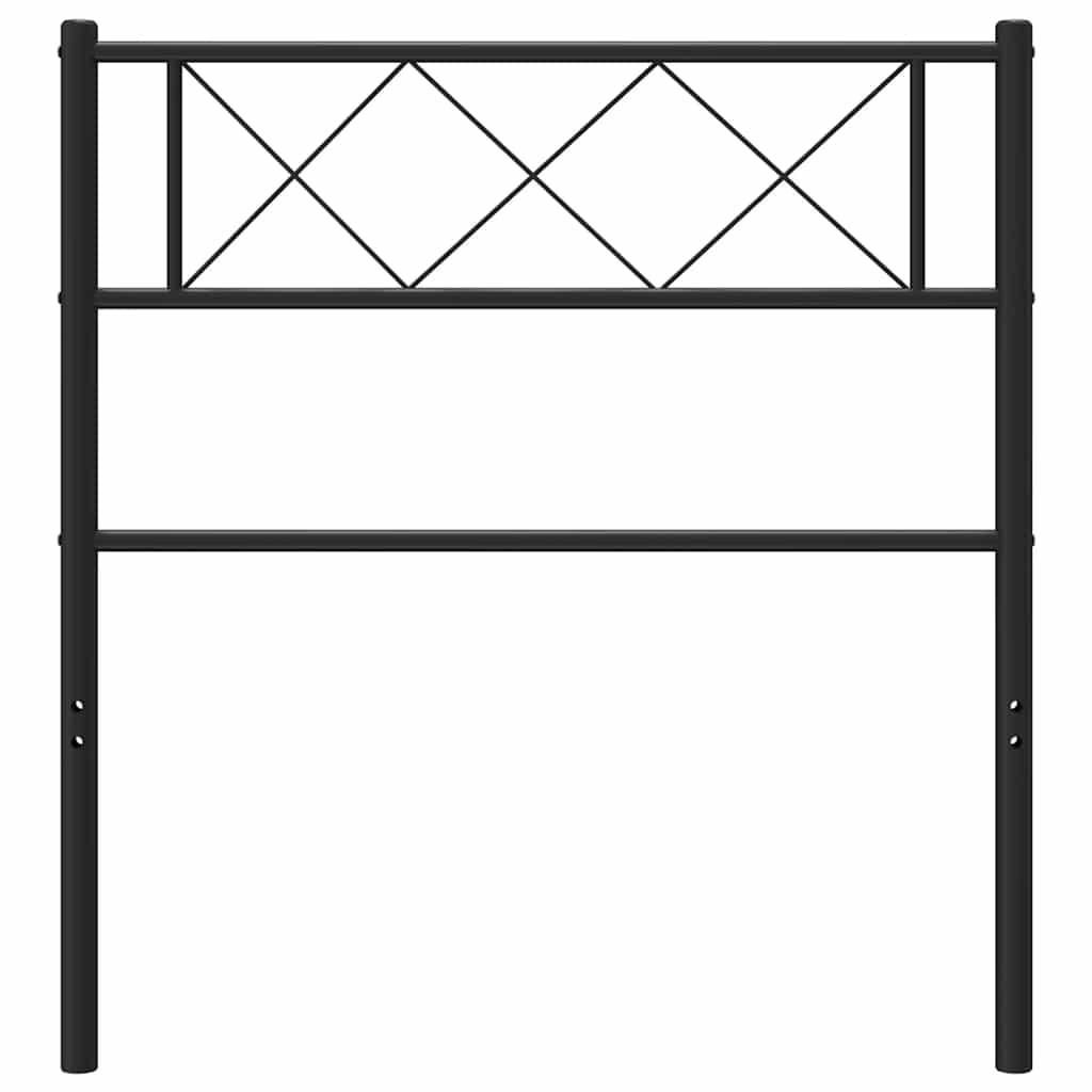 vidaXL Tăblie de pat metalică, negru, 100 cm vidaXL Tăblie de pat metalică, negru, 100 cm