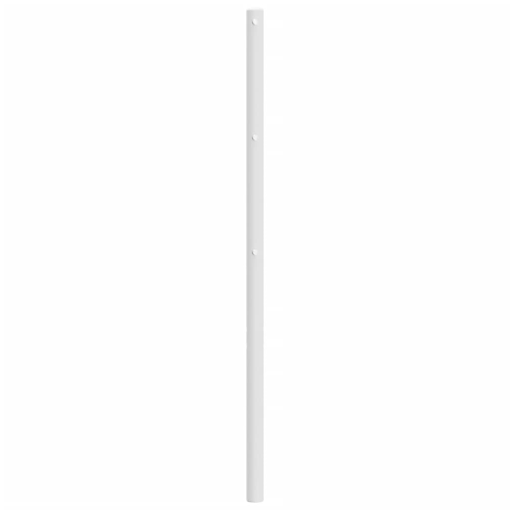vidaXL Tăblie de pat metalică, alb, 120 cm
