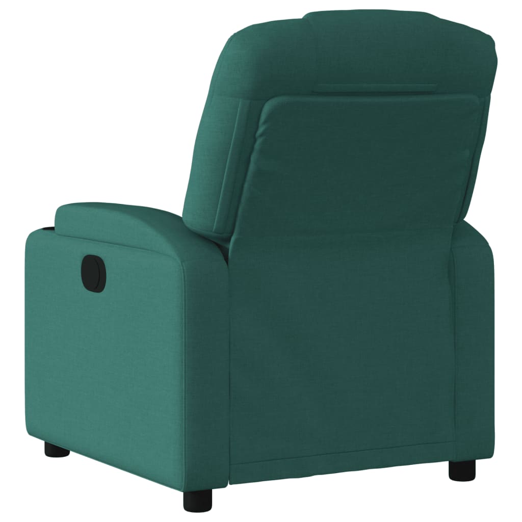 vidaXL Fotoliu rabatabil, verde închis, material textil vidaXL Fotoliu rabatabil, verde închis, material textil