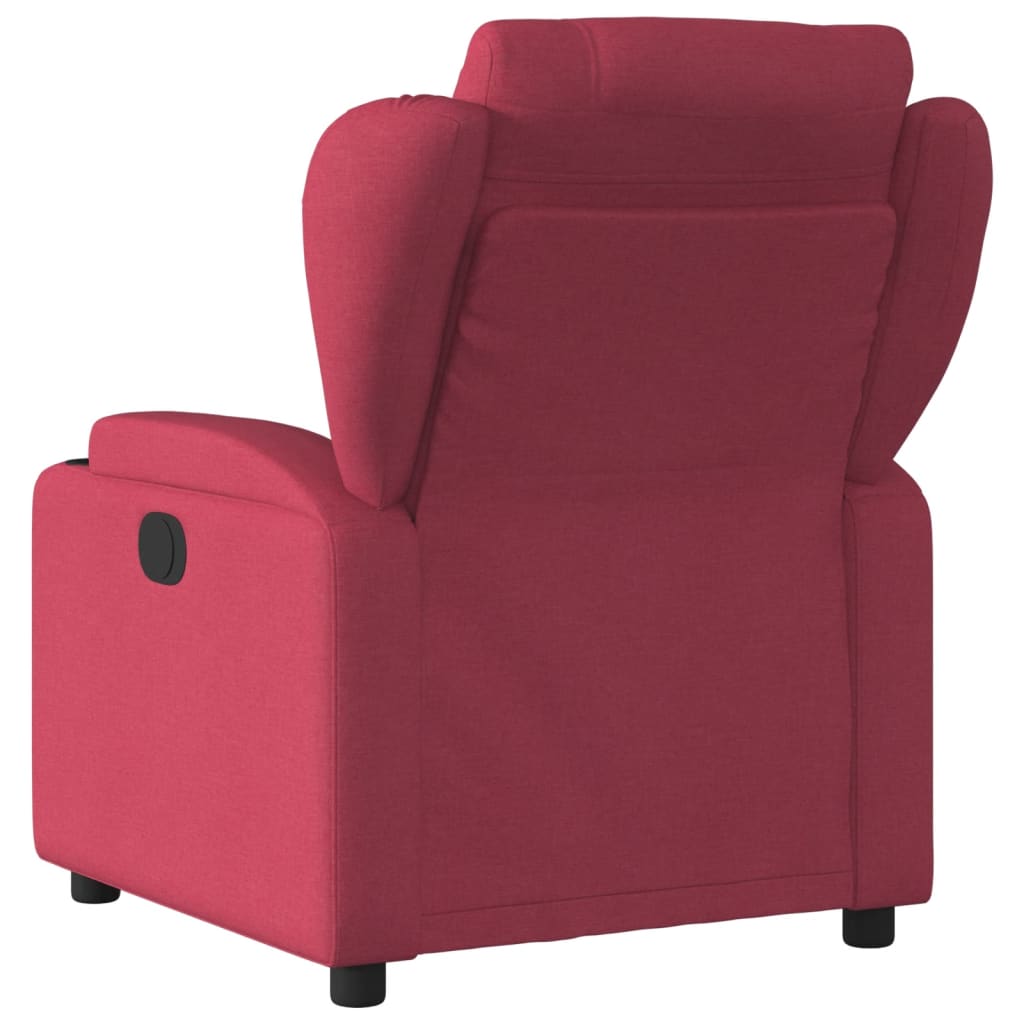vidaXL Fotoliu rabatabil, roșu vin, material textil vidaXL Fotoliu rabatabil, roșu vin, material textil