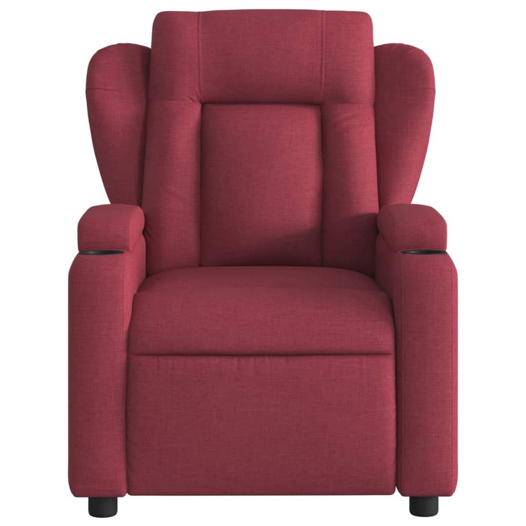 vidaXL Fotoliu rabatabil, roșu vin, material textil vidaXL Fotoliu rabatabil, roșu vin, material textil