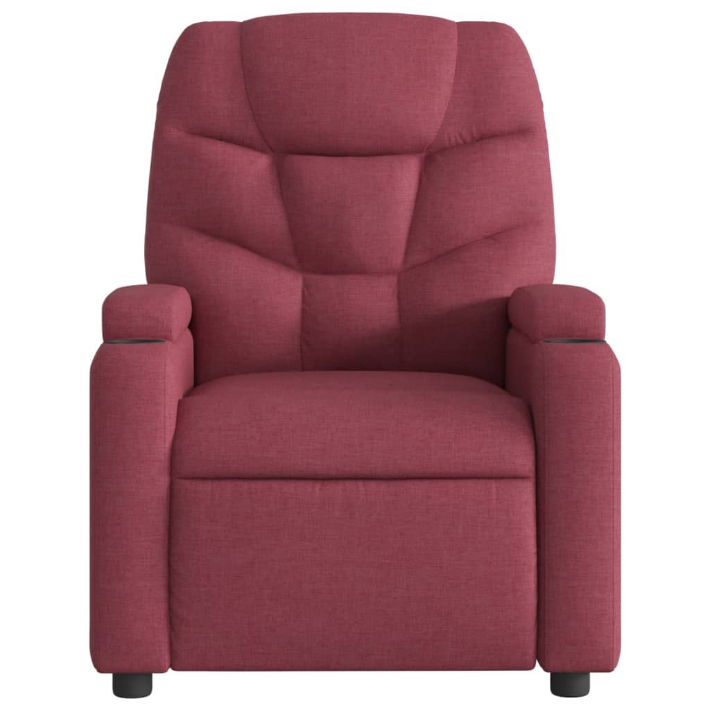vidaXL Fotoliu rabatabil, roșu vin, material textil vidaXL Fotoliu rabatabil, roșu vin, material textil