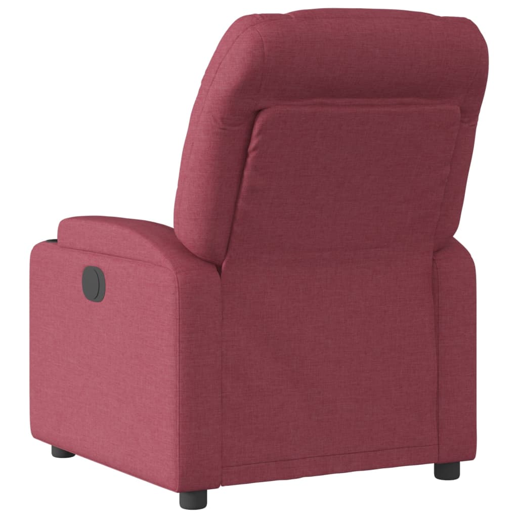 vidaXL Fotoliu rabatabil, roșu vin, material textil vidaXL Fotoliu rabatabil, roșu vin, material textil