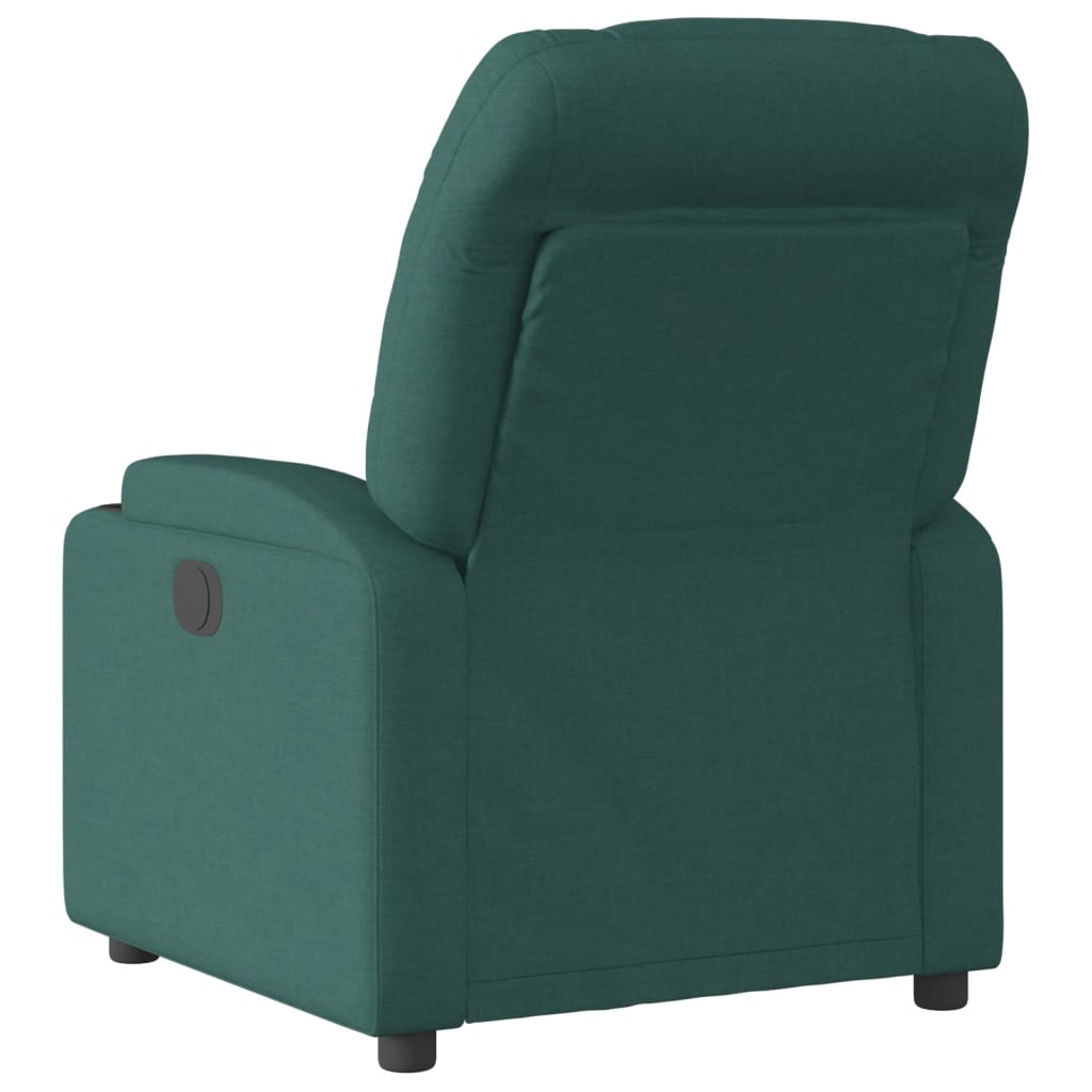 vidaXL Fotoliu rabatabil, verde închis, material textil vidaXL Fotoliu rabatabil, verde închis, material textil