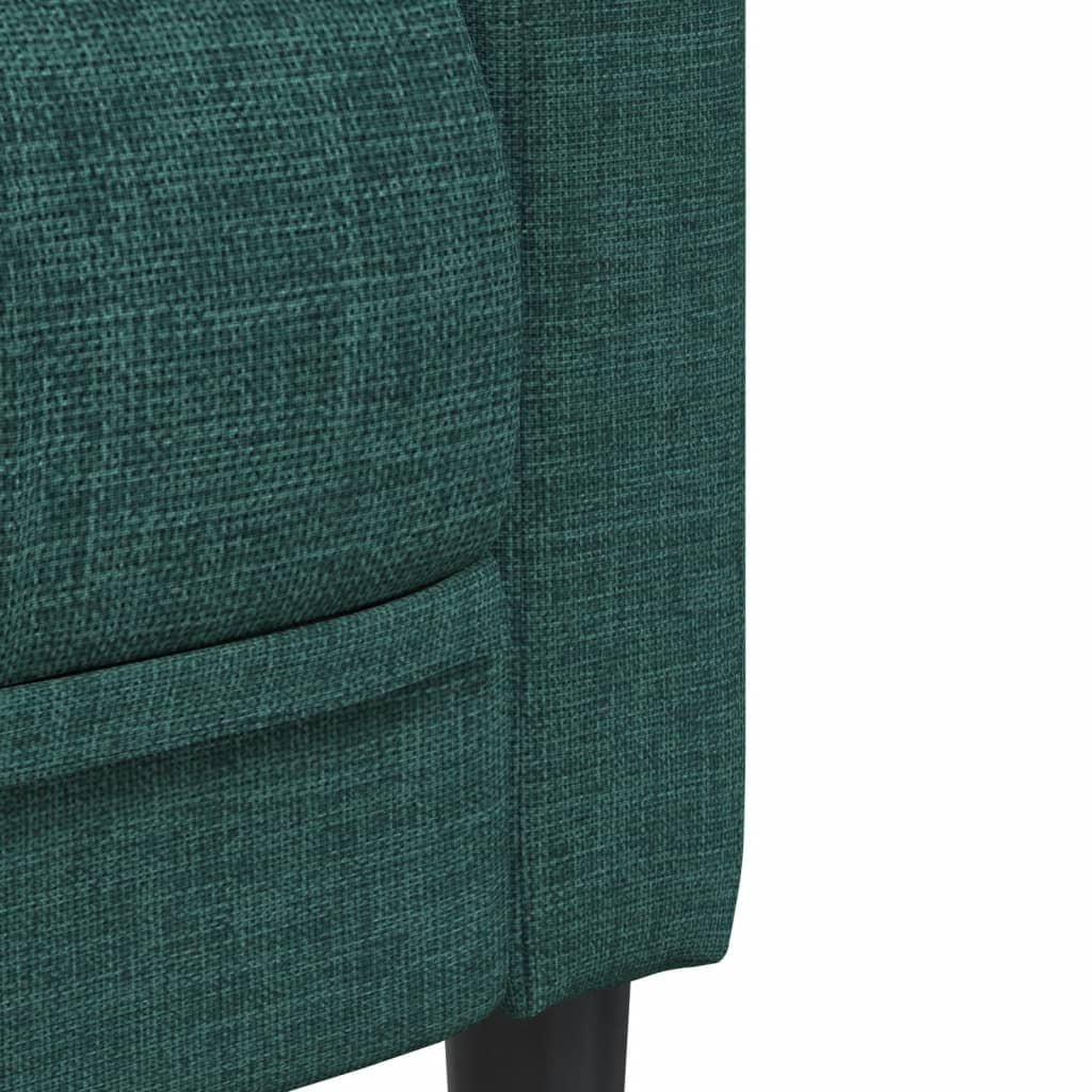 vidaXL Fotoliu, verde închis, material textil