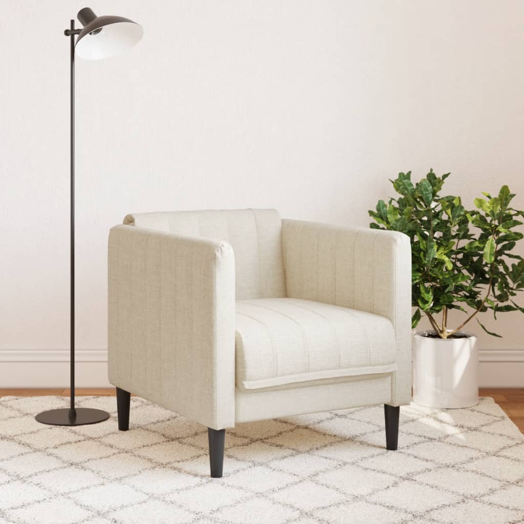 vidaXL Fotoliu canapea, pânză de in