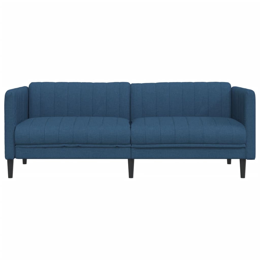 vidaXL Canapea cu 3 locuri, albastru, material textil vidaXL Canapea cu 3 locuri, albastru, material textil