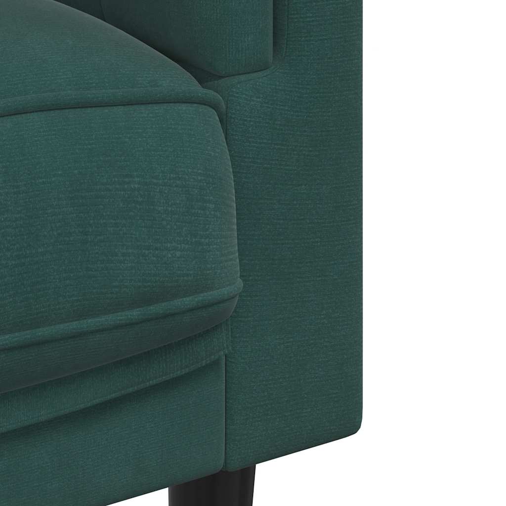 vidaXL Canapea cu perne, 2 locuri, verde închis, catifea vidaXL Canapea cu perne, 2 locuri, verde închis, catifea