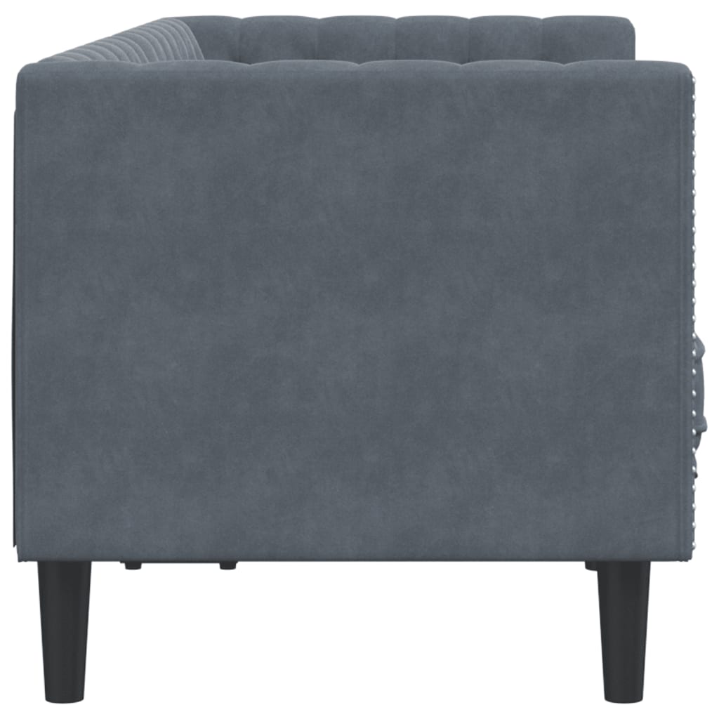 vidaXL Canapea Chesterfield cu pernuțe/2 locuri, verde închis, catifea vidaXL Canapea Chesterfield cu pernuțe/2 locuri, verde închis, catifea
