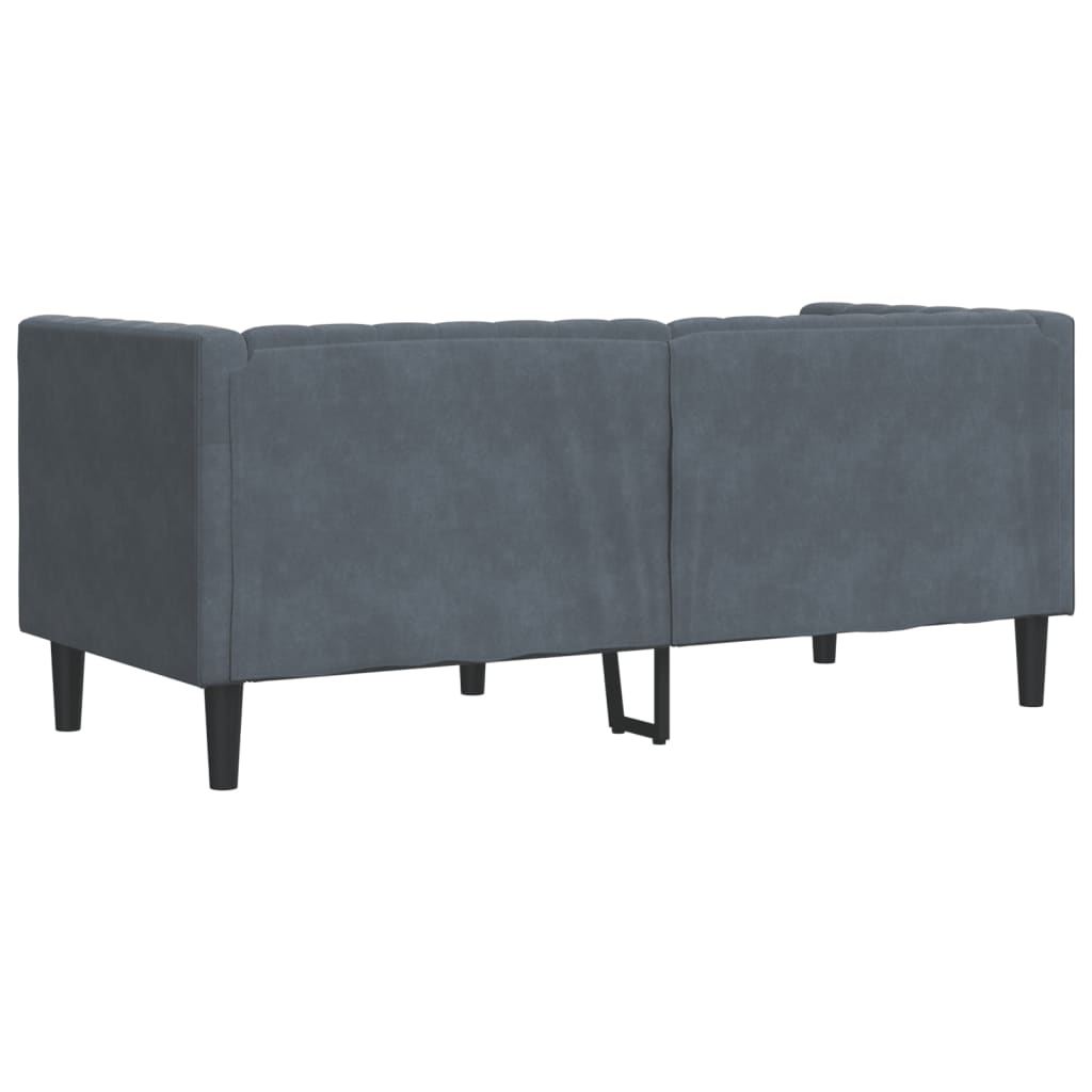 vidaXL Canapea Chesterfield cu pernuțe/2 locuri, verde închis, catifea vidaXL Canapea Chesterfield cu pernuțe/2 locuri, verde închis, catifea