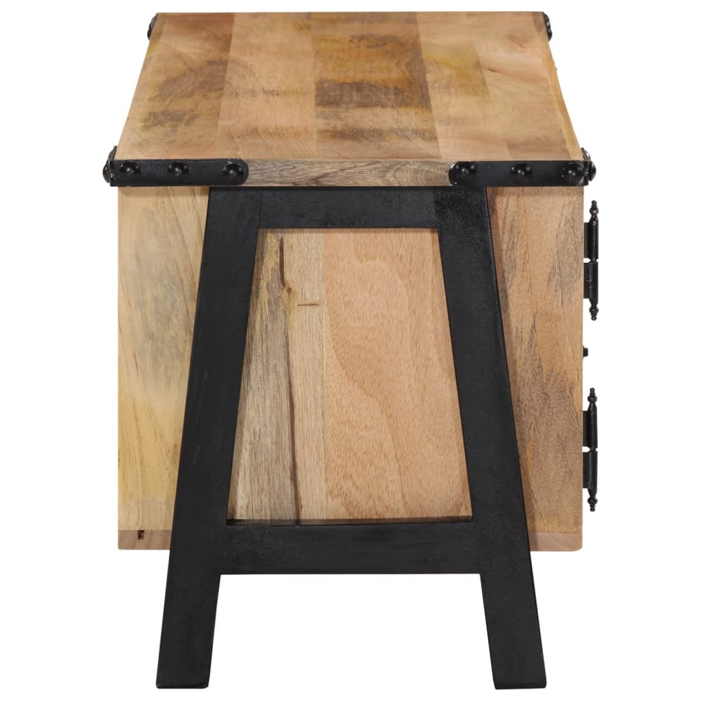 vidaXL Comodă TV, 110 x 35 x 40 cm, lemn masiv de mango vidaXL Comodă TV, 110 x 35 x 40 cm, lemn masiv de mango
