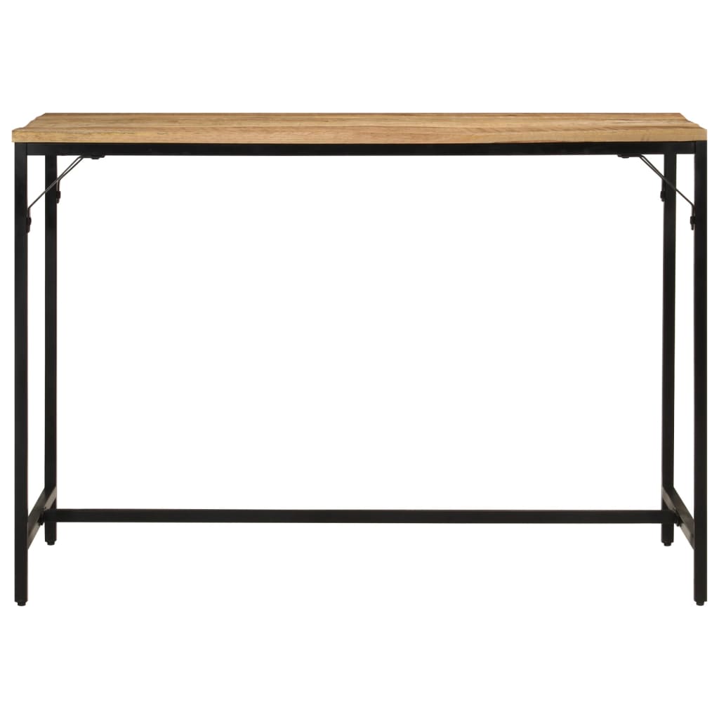 vidaXL Masă de bucătărie, 110x55x75 cm, lemn masiv mango brut și fier