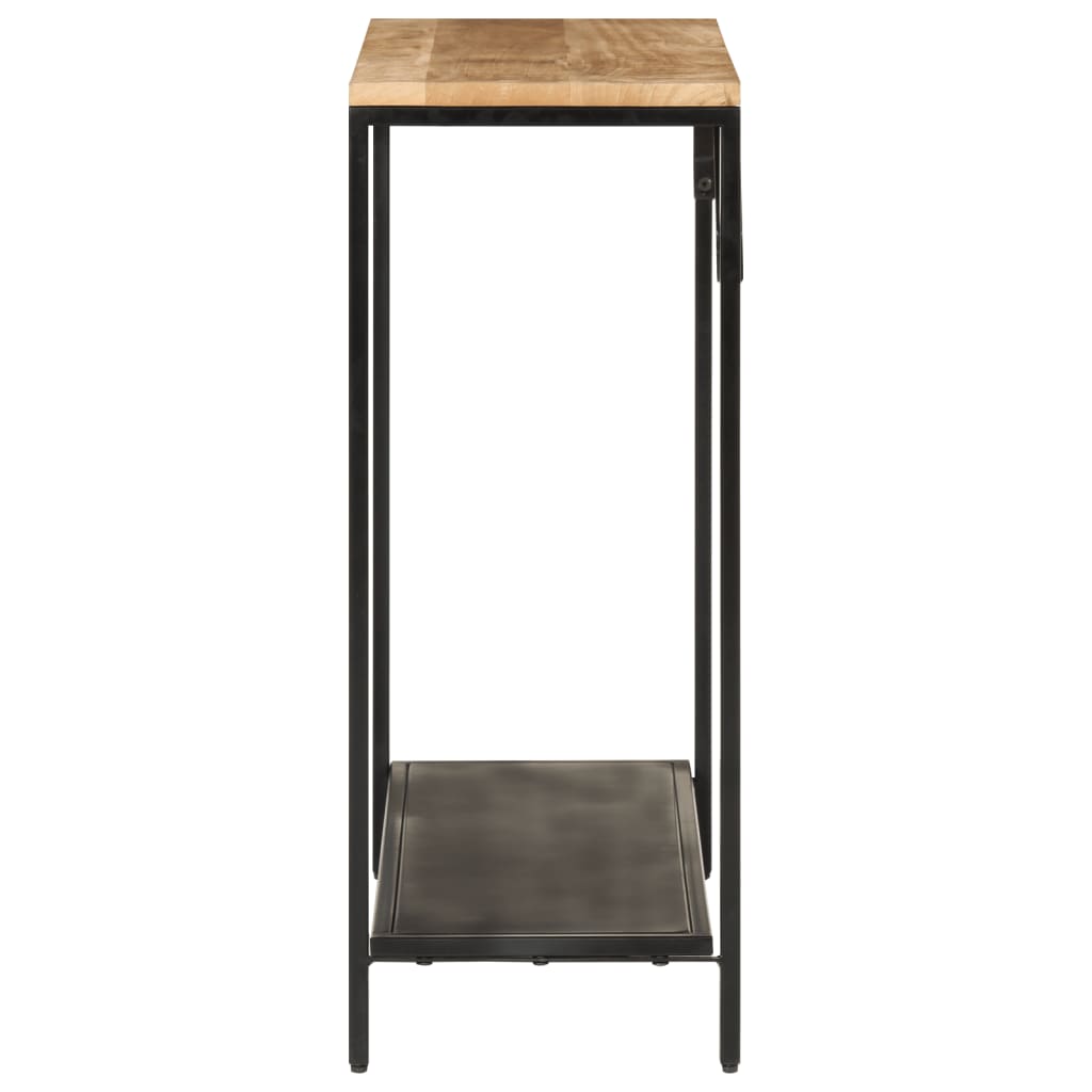 vidaXL Masă consolă, 90x30x75 cm, lemn de mango nefinisat și fier vidaXL Masă consolă, 90x30x75 cm, lemn de mango nefinisat și fier