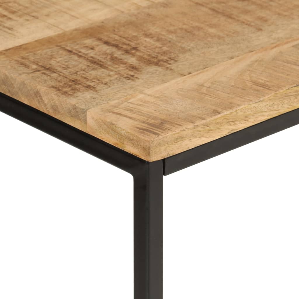 vidaXL Masă consolă, 90x30x75 cm, lemn de mango nefinisat și fier vidaXL Masă consolă, 90x30x75 cm, lemn de mango nefinisat și fier